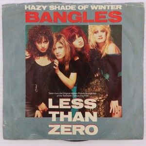 Bangles, Joan Jett, Hazy Shade Of Winter/She Lost You 45 rpm Record 7" Def Jam